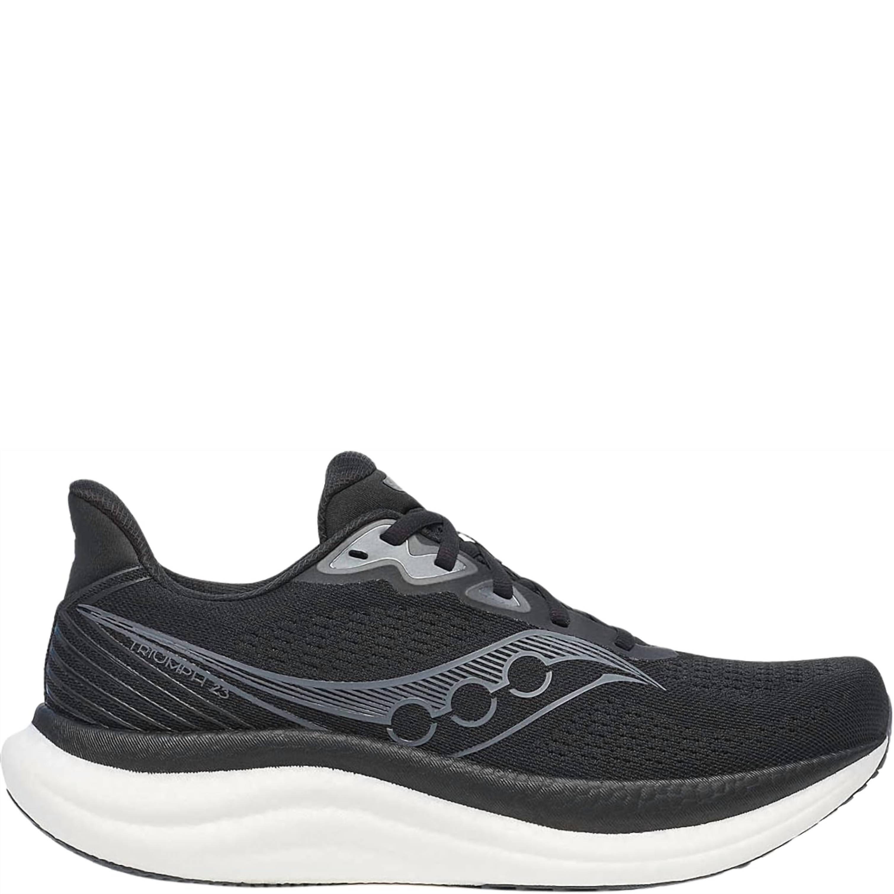 New Saucony Men's Triumph 23 Sneaker In Black/White
